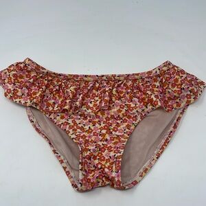 TEA COLLECTION: Bikini Swim Bottom, Ruffles. Color: Wildflowers, Size 8
